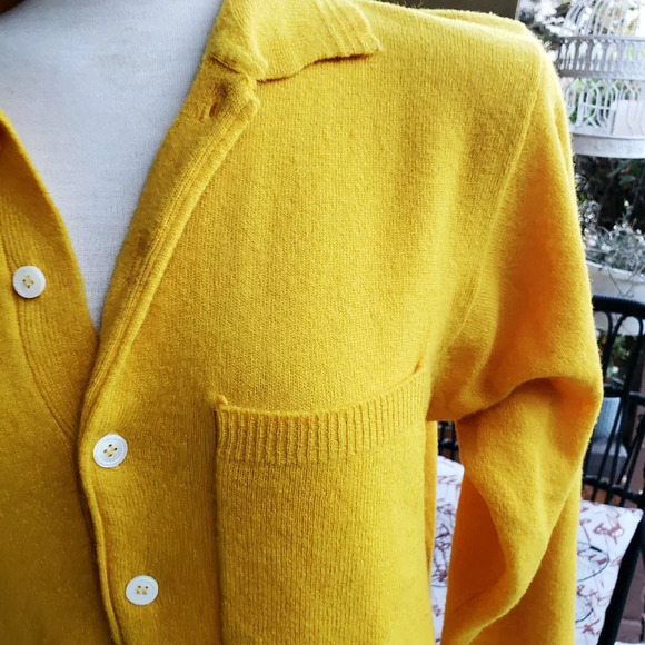 Esprit Knit Dress Vintage w/ Gold Collar Polo Style Pullover Size Small - Med - Picture 4 of 6